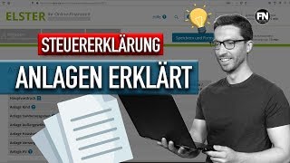 Steuererklärung Elster Anlagen und Formulare erklärt 2019 2020 [upl. by Evot157]