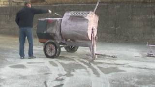 BlastOff Concrete Remover on Mortar Mixer [upl. by Sabec]