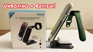 UNBOXING amp REVIEW 3 IN 1 WIRELESS CHARGING STATION BY INTOVAL TESTING amp SIMPLE SETUP TUTORIALS [upl. by Namhcan970]