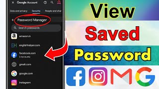 How to See Saved Password in Google Account 2 Easy Process [upl. by Asiram372]