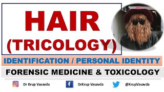 Hair Analysis in Identification  Personal Identity  Dr Krup Vasavda [upl. by Ioved]