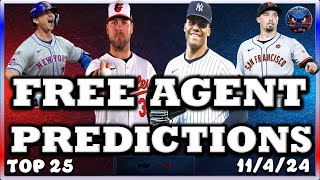 2025 MLB Top Free Agent PREDICTIONS  MLB FREE AGENCY  MLB HOT STOVE  MLB TRADE RUMORS  METS [upl. by Jimmie654]