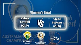 2024 Australian Indoor Championships  Womens Final  Cottrell v Stewart [upl. by Liahkim664]