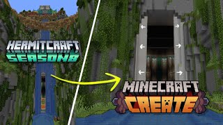 Transforming the ENTIRE Hermitcraft world with Create Mod [upl. by Loesceke476]