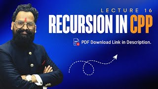 Recursion in CPP in Hindi 2024  l2clcdc cpptutorials cppfundamentals recursion [upl. by Tyre567]