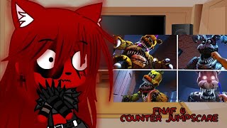 FNIA 4 reagindo a Fnaf 4 counter jumpscares Gacha club Fnia react [upl. by Enrichetta]