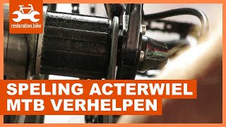 Speling achterwiel MTB verhelpen [upl. by Lupee29]