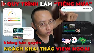 QUY TRÌNH làm quotTiếng Mưa Rơi Nhẹ Nhàng Dễ Ngủquot Ngách YOUTUBE cày VIEW NGOẠI  80000 usd 1 năm [upl. by Notsob605]