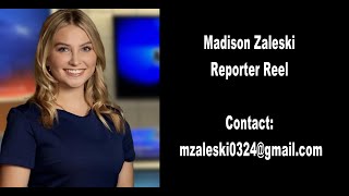 Madison Zaleski Reporter Reel 2024 [upl. by Casimir]