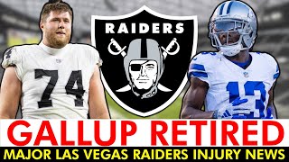 BREAKING Michael Gallup RETIRES From NFL  Raiders Injury News On Kolton Miller  Raiders News [upl. by Hentrich]