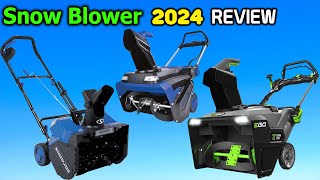 The Best Cordless Snow Blowers 2024  Top 7 Best Quality Snow Blower Machine Review [upl. by Mendez]