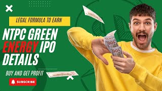 NTPC green energy  greenenergy  ipo hindi details  great launch [upl. by Akirat]