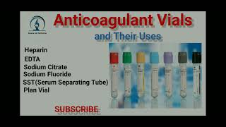 Anticoagulant vials and their Uses  Hematology Lecture notes  Paramedical Classes [upl. by Annasiul142]