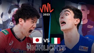 JAPAN vs ITALY  Highlights  Mens VNL 2023 [upl. by Abehs]