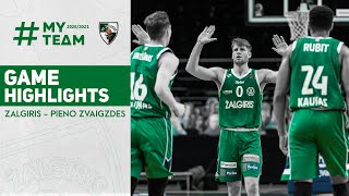 Zalgiris  Pieno Zvaigzdes  Game Highlights  20210209 [upl. by Aenad]