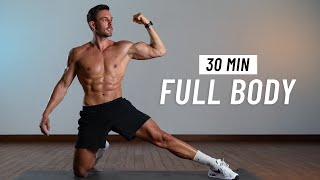 30 Min Full Body Workout  Strength amp Burn Fat No Equipment  No Jumping [upl. by Sergo]