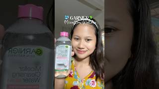 GARNIER MICELLAR WATER‼️ garnier micellarwater [upl. by Irtimd610]