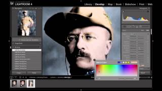 Colorizing Vintage Photos in Lightroom Tutorial [upl. by Segal733]