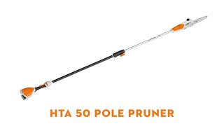 STIHL HTA 50 Cordless Pole Pruner  BatteryPowered Pole Pruner  STIHL AK System  STIHL GB [upl. by Atikaj]