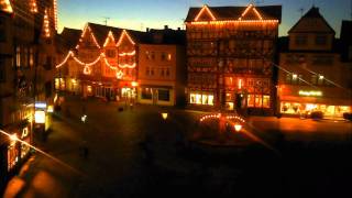 Marktplatz Butzbach weihnachtlich Timelapse [upl. by Rozele653]