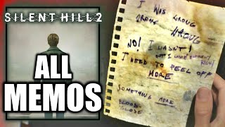 Silent Hill 2  All 68 Memos Location  Archivist Trophy [upl. by Allegna]