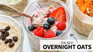 Overnight Oats  8 Flavors for Easy Meal Prep [upl. by Ecirtaed]