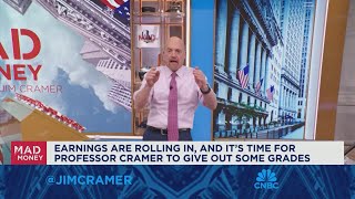 Most quarterly report cards arent clean says Jim Cramer [upl. by Annairda]