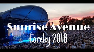 Sunrise Avenue  13 Complete Songs  Live  Loreley Freilichtbühne 482018 [upl. by Yesnyl]