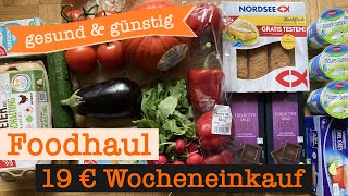 Wocheneinkauf gesund amp günstig mit Cashback 19 €  Food Haul mit Food Diary 1 Person [upl. by Weidman]