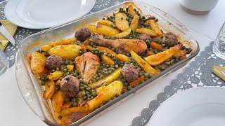 Poulet Rôti au Four avec Légumes  Un Plat Savoureux et Facile à Préparer [upl. by Eivi]