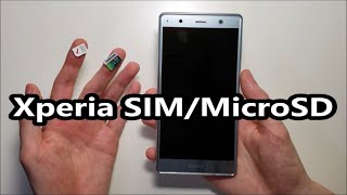 Xperia XZ2 Premium SIM Card amp Micro SD How to Insert or Remove [upl. by Myca460]