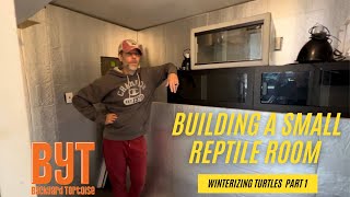 Setting up our winter Reptile room  part 1 [upl. by Haelat]