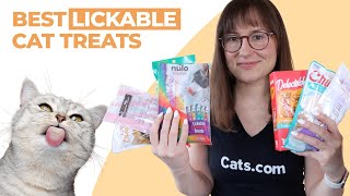 7 Best Lickable Cat Treats [upl. by Akiemaj]