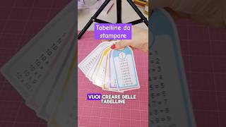 Tabelline da stampare Tabelline backtoschool ritornoascuola diy cricut [upl. by Fanya]