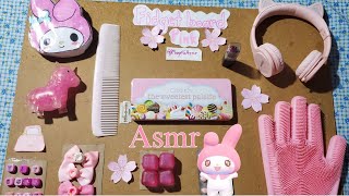 rating my PINK fidget board 🌸ASMR🌸 [upl. by Ahsenot]