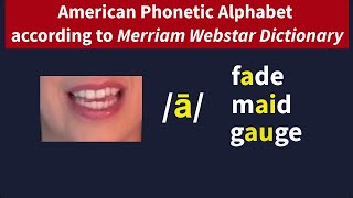 American Phonetic Alphabet Merriam Webster Dictionary [upl. by Carilla]