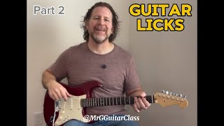 Guitar Licks For Beginners  Easy Guitar Solos  Part 2 [upl. by Salb]