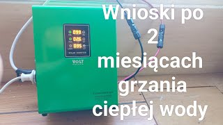 Grzanie wody z paneli fotowoltaicznych system off grid wnioski po 2 miesiacach [upl. by Thora]