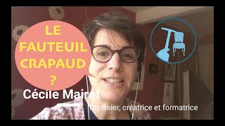 COMMENT POSER LE TISSU SUR LA BOSSE DU FAUTEUIL CRAPAUD [upl. by Lasala]