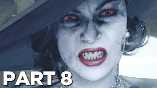 RESIDENT EVIL 8 VILLAGE Walkthrough Gameplay Part 8  ALCINA DIMITRESCU BOSS FULL GAME [upl. by Oyek]