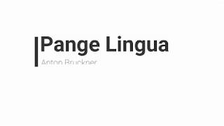 Pange lingua Anton Bruckner [upl. by Farah30]