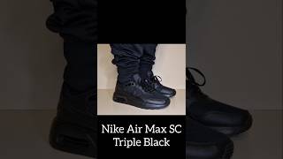 NIKE AIR MAX SC TRIPLE BLACK nike nikeairmax sneakers [upl. by Lleruj921]