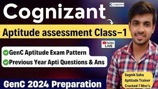 Cognizant Aptitude Questions amp Answers  Previous Year Questions  GenC Exam Preparation 2024 [upl. by Havener]