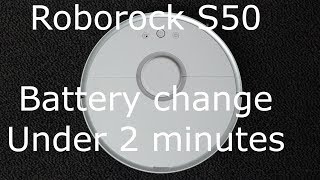 Roborock S5 S6 battery replacement tutorial [upl. by Ynavoeg]