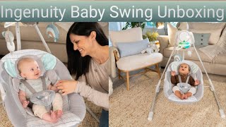 Swing Unboxing ingenuity Baby Swing best foldable baby swing  how to assemble baby swing [upl. by Ellennoj431]