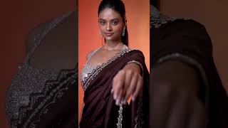 Stylish Brown Saree For Every Indian Wedding Guest [upl. by Norraa]