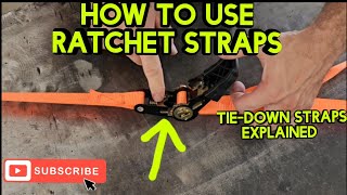 Ratchet straps 101 How To Operate Ratchet Straps [upl. by Silvers]