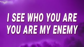 Tommee Profitt  I see who you are you are my enemy Enemy Lyrics [upl. by Elbring]