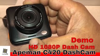 How to Use the APEMAN C450A Dash Cam [upl. by Esmerolda]