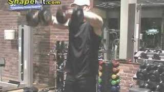 Shoulder Exercises  Standing Front Dumbbell Deltoid Raises [upl. by Kinsley]